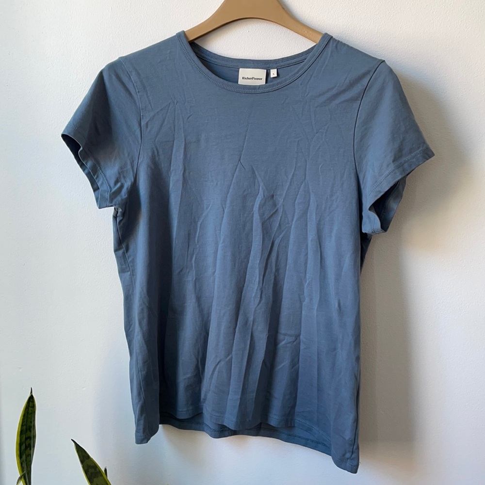 Richer Poorer Blue Crew Neck Tee